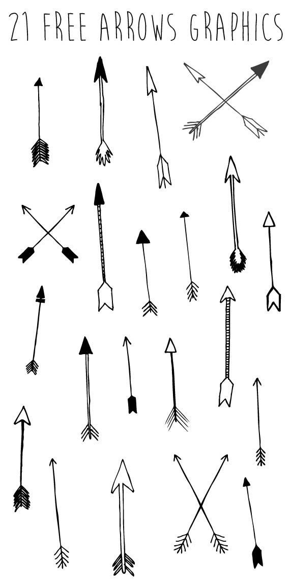 Handdrawn arrow graphics.