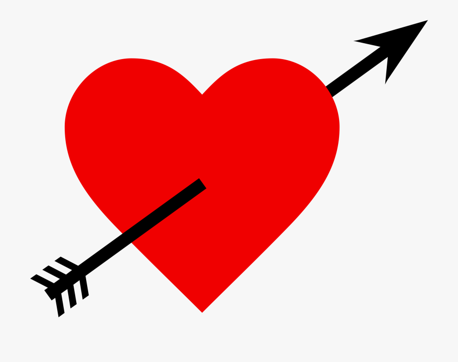 Hearts clipart arrow.
