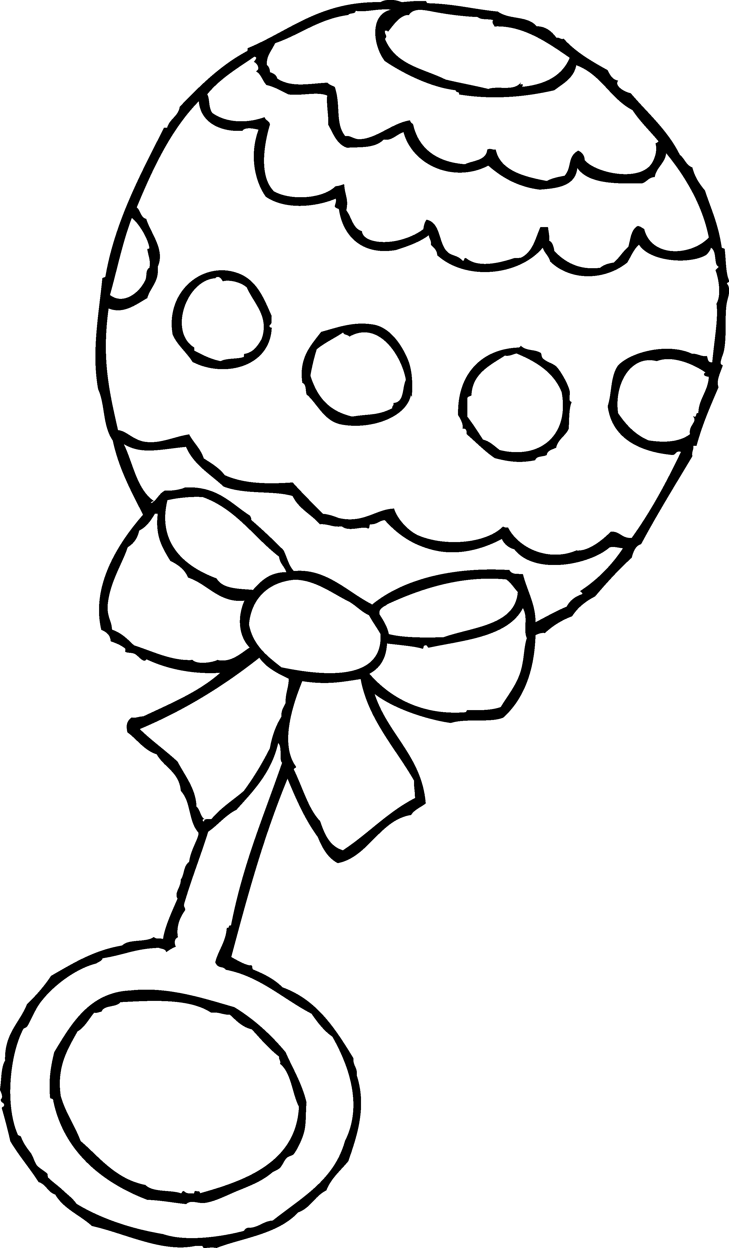 Baby Rattle Clip Art Black and White