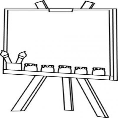 Collection easel clipart.