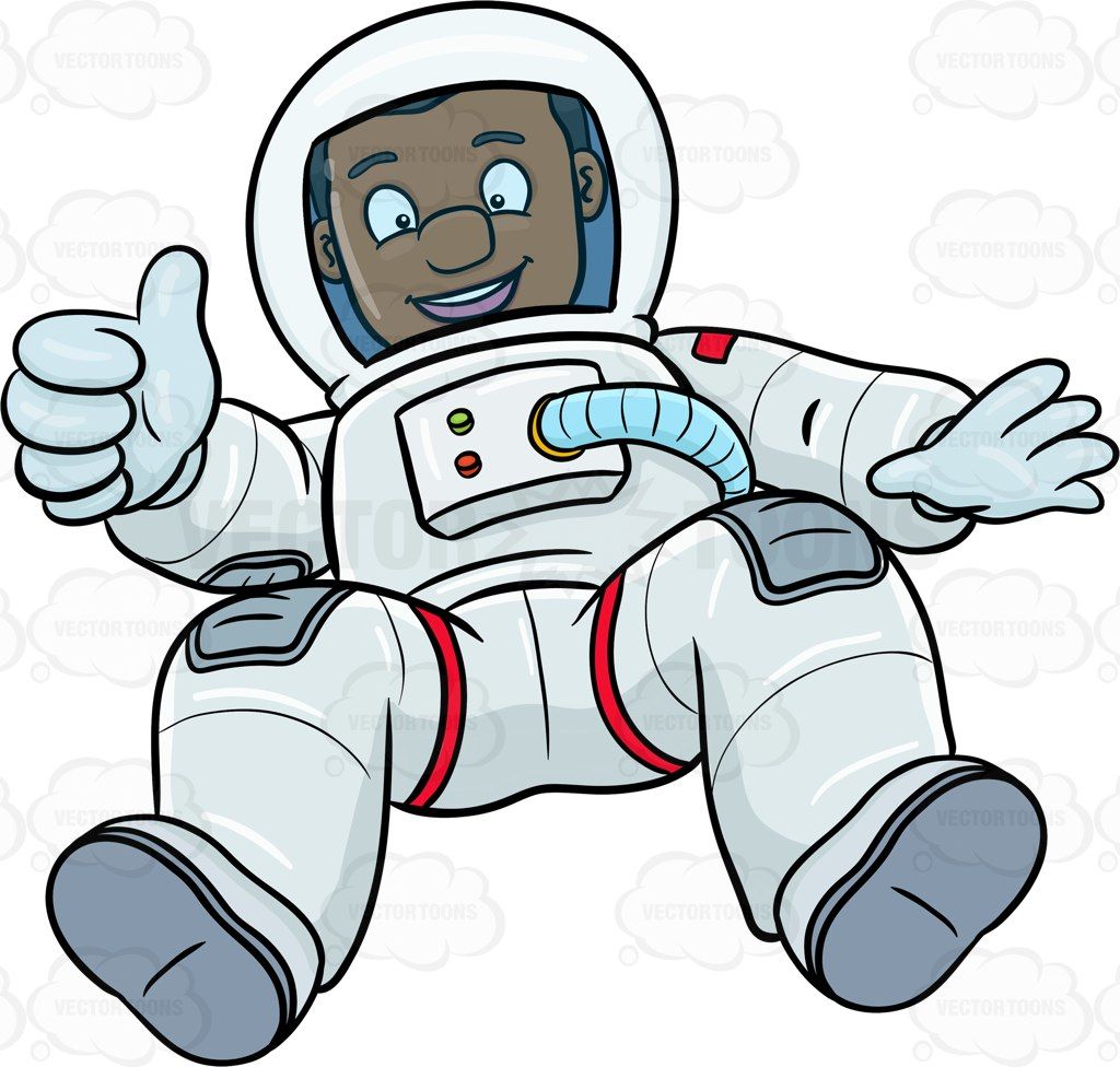 Animated astronaut clip.