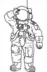 Free Astronaut Clip Art Black And White, Download Free Clip