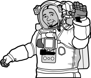 Smiling Astronaut Clip Art at Clker