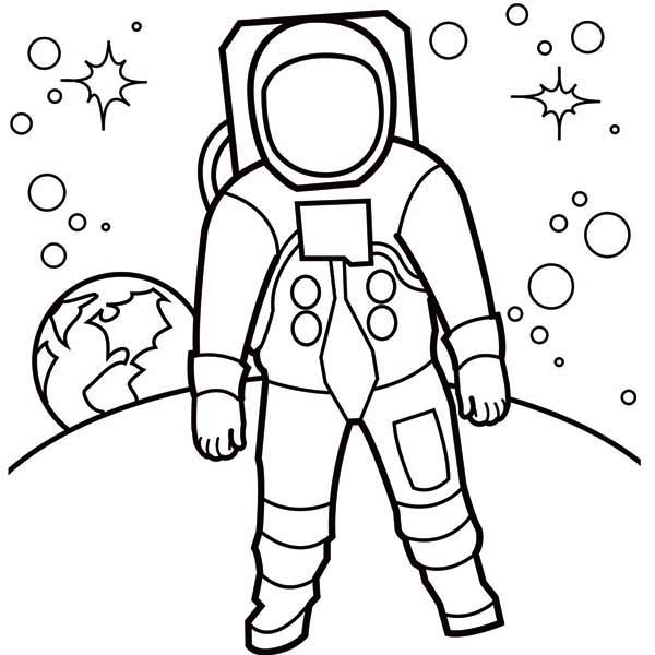Free Astronaut Clip Art Black And White, Download Free Clip