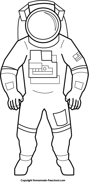 Astronaut Space Suit Clipart