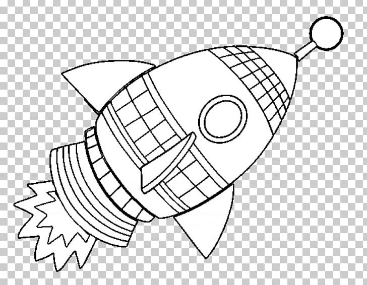 Spacecraft Rocket Coloring Book Outer Space Satellite PNG