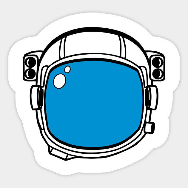 Blue astronaut helmet.