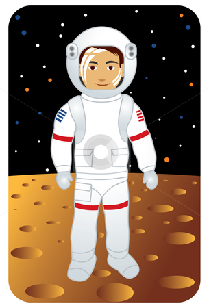 Astronaut On Moon Clipart