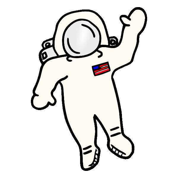 Astronaut clipart easy, Astronaut easy Transparent FREE for