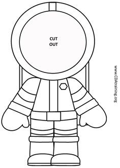 Astronaut clipart template.