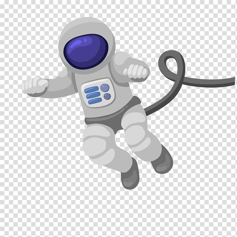 Astronaut illustration, Cartoon Astronomy Outer space