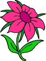 August Flowers Clip Art