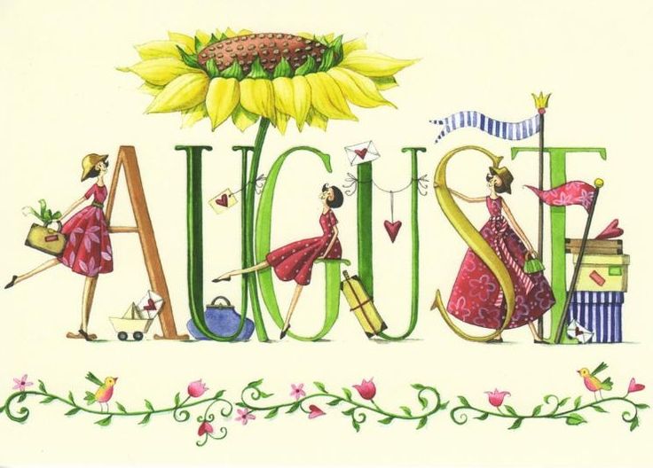 August images on hello august clip art