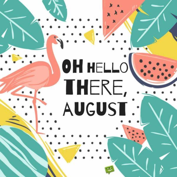 August clipart background.