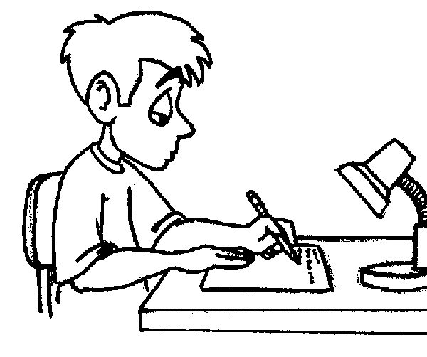 Author Clipart Student Writing Cute Borders, Vectors