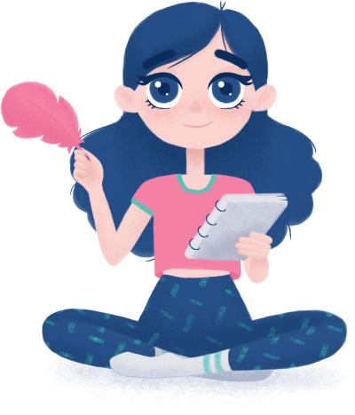 author clipart animated