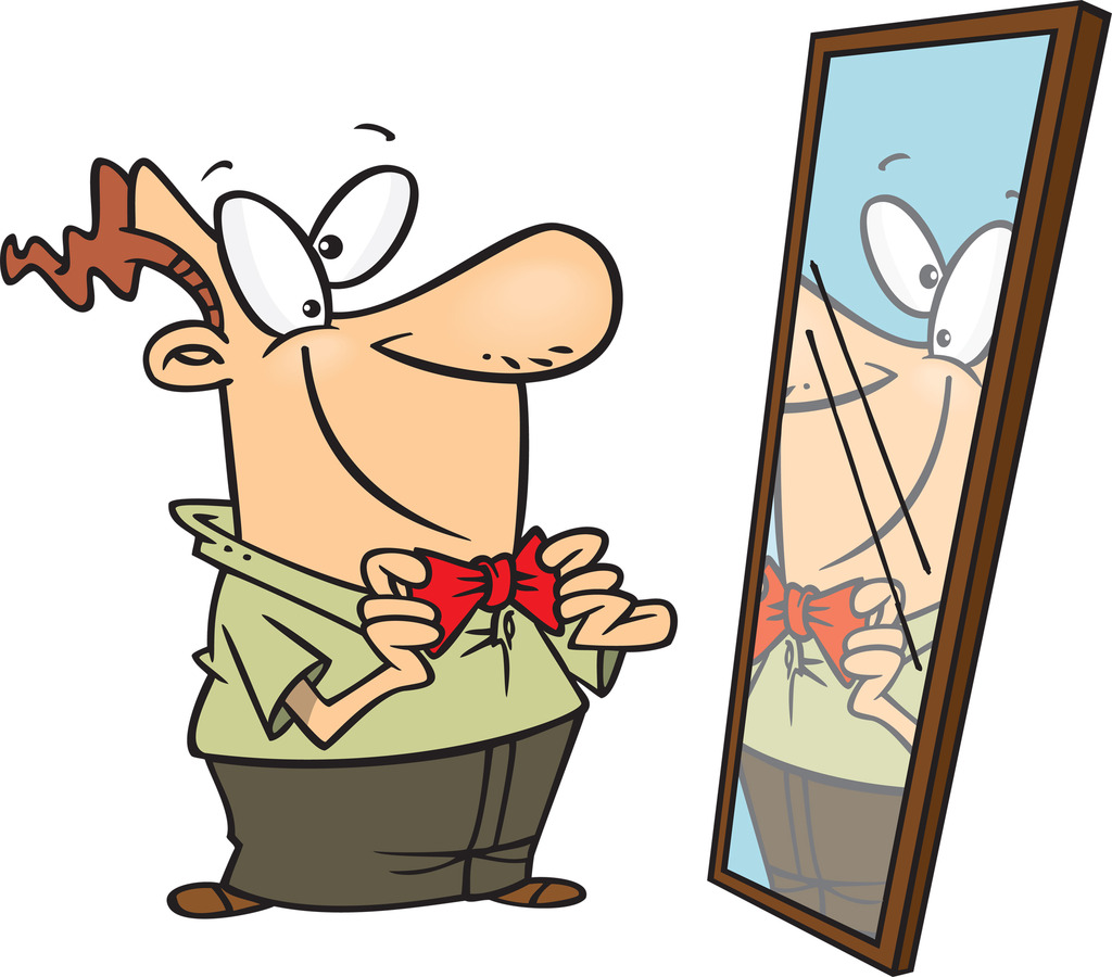 Self reflection clipart.