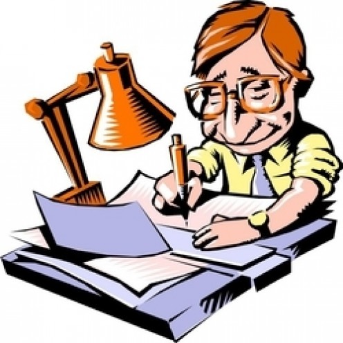 author clipart playwright