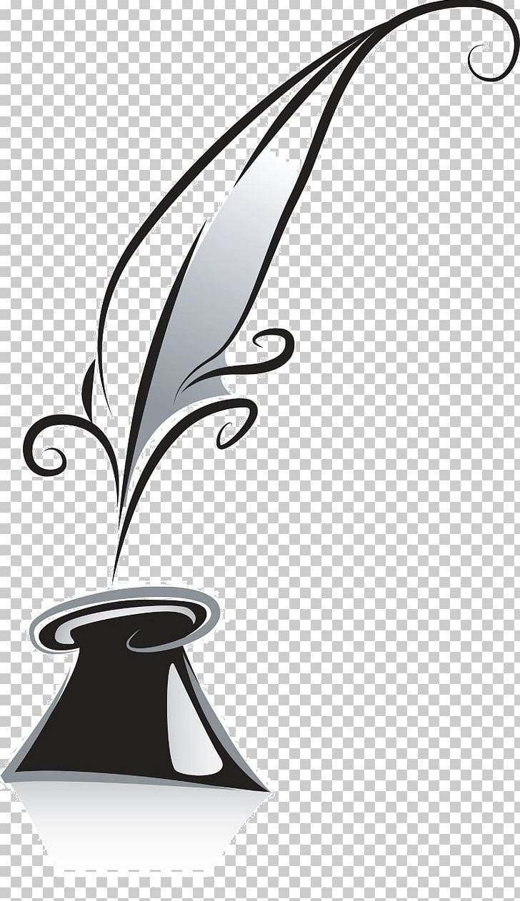 author clipart quill