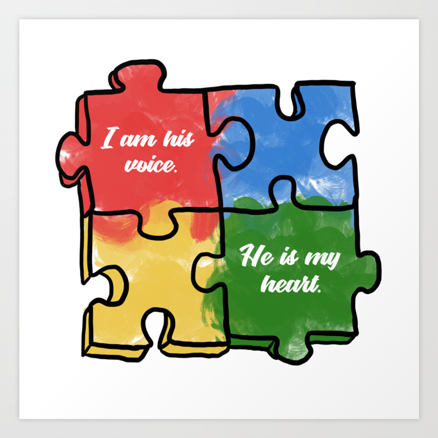 Autism Child Love Puzzle Asperger