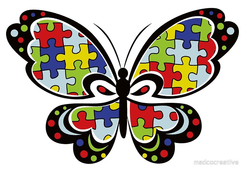 Autism awareness butterfly.