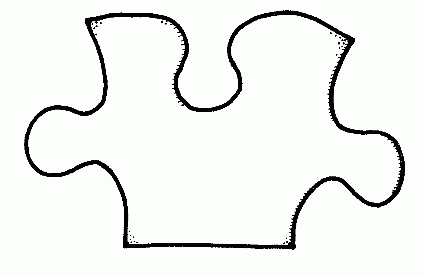 Autism Puzzle Piece Coloring Page