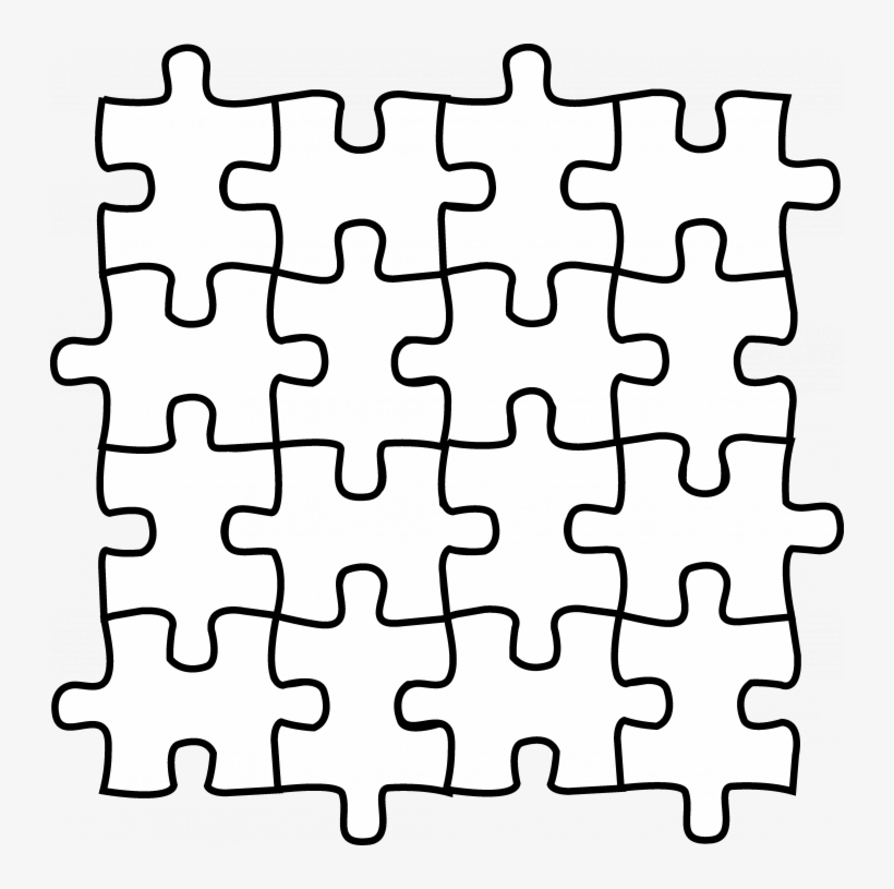 Coloring Autism Puzzle Piece Page Awareness Clipart