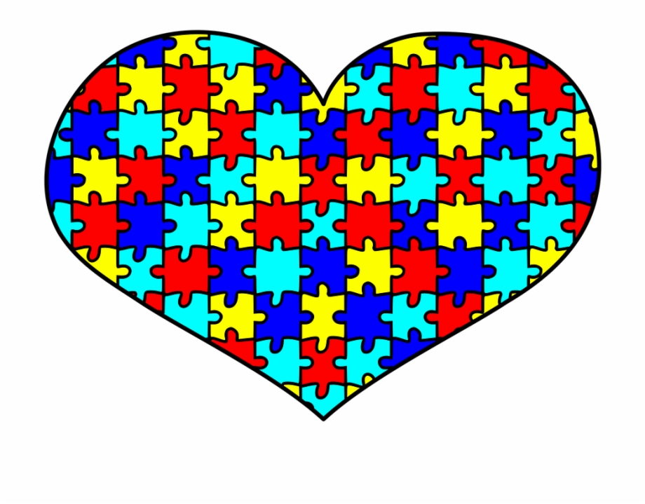 Transparent autism puzzle.