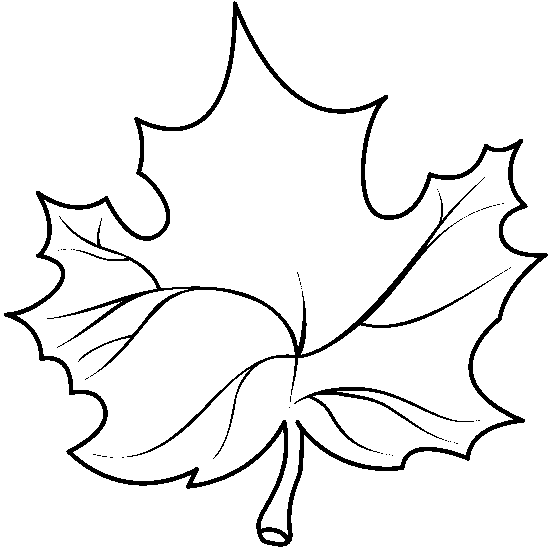 Leaves Clipart Black And White