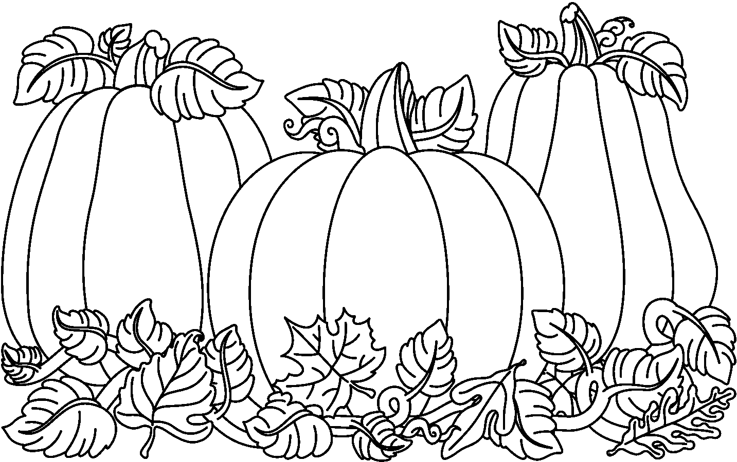 Fall Harvest Clip Art Black And White