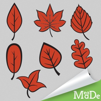 Fall leaves clipart.