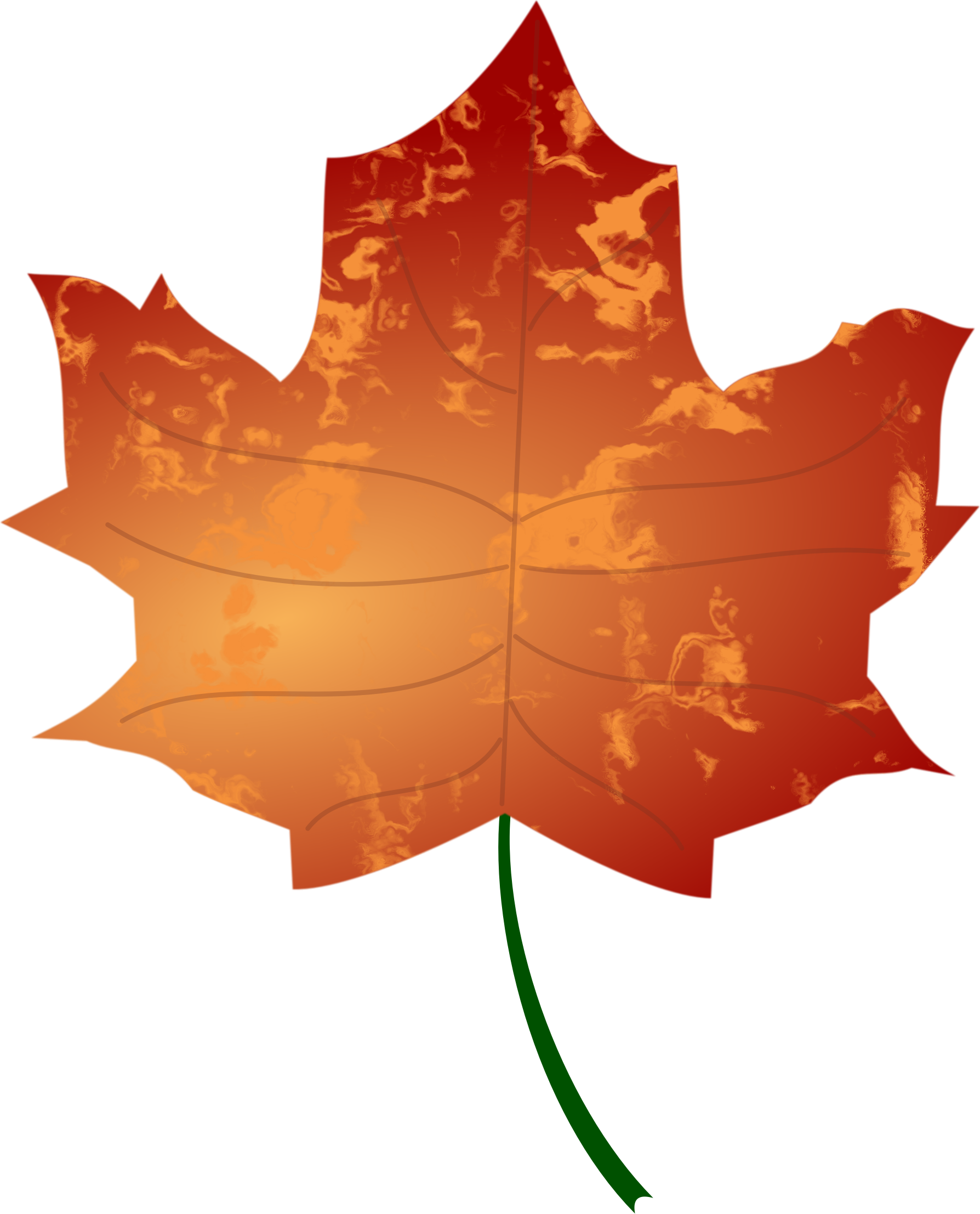 Autumn leaf vector.