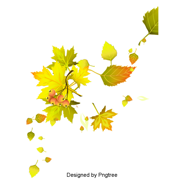 autumn leaves clipart realistic