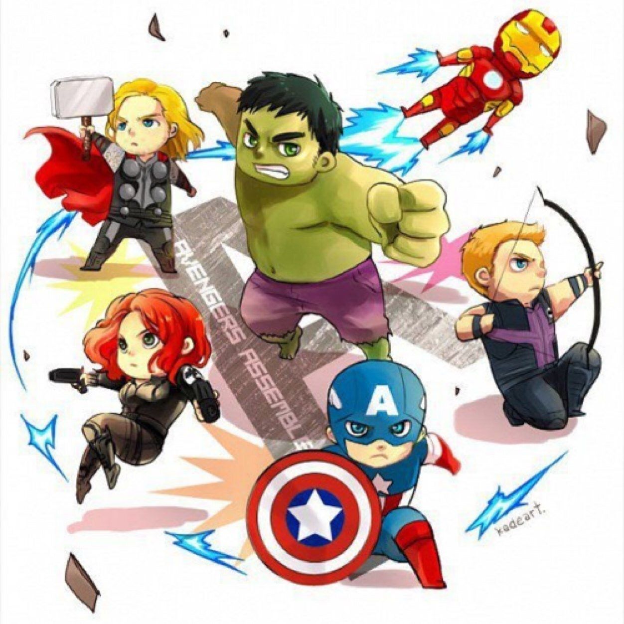 Avengers clipart cartoon.