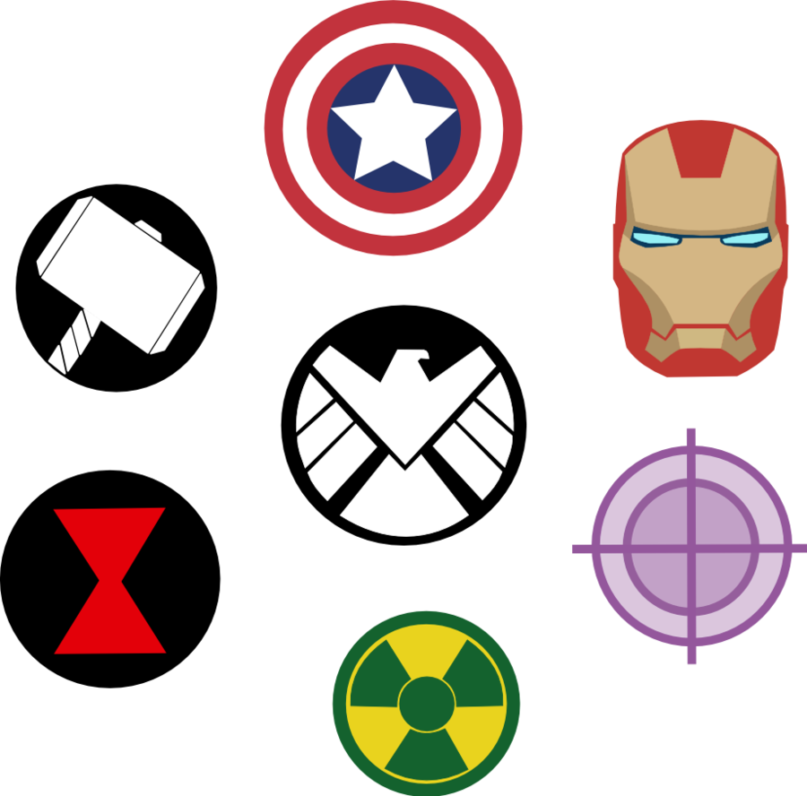 Marvel Avengers Symbols by Captain