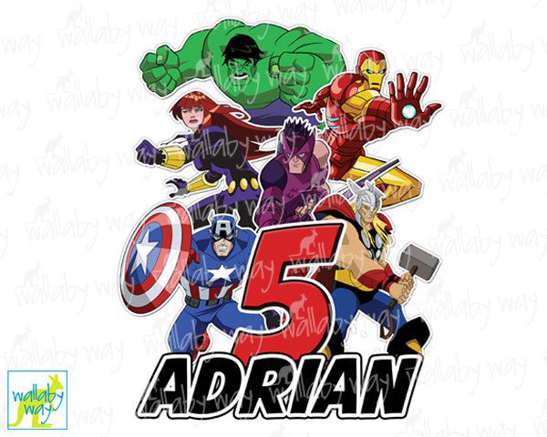 Free Avengers Clipart happy birthday, Download Free Clip Art
