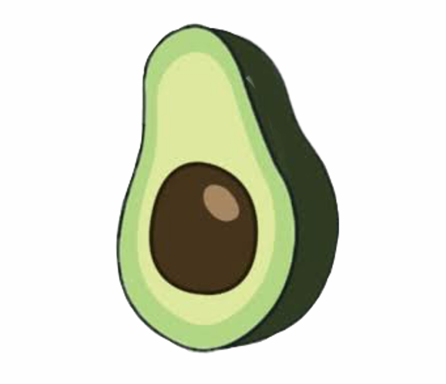 Aesthetic avocado png.