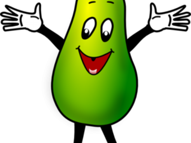 Avocado clipart animated.