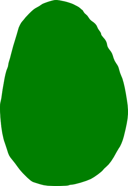 Green avocado clip.