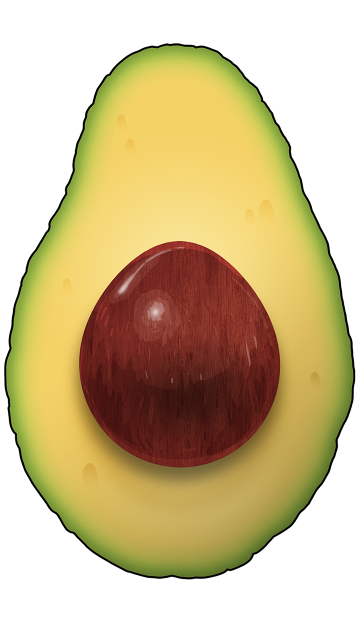 Avocado png images.