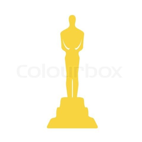 Oscar trophy clipart.