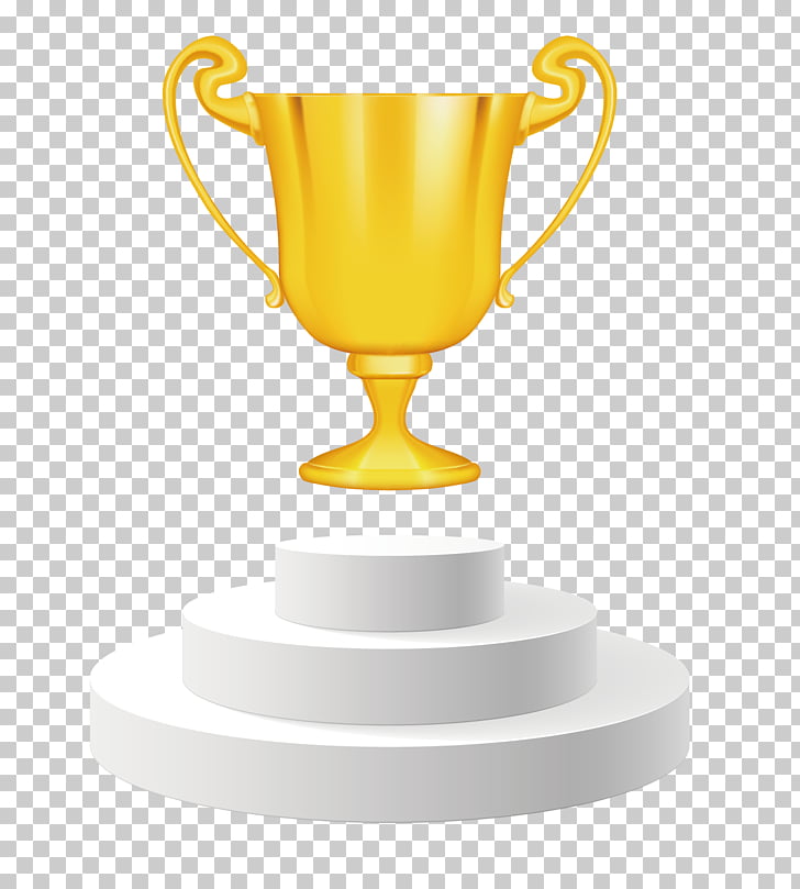 Trophy Award , gold trophy champion stage PNG clipart
