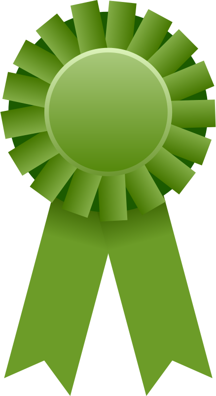 award clipart green ribbon