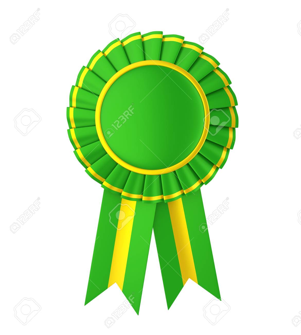 Award ribbon clipart green