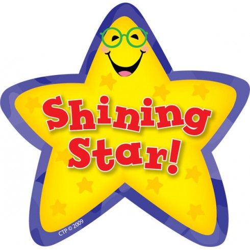 Shining star stickers.