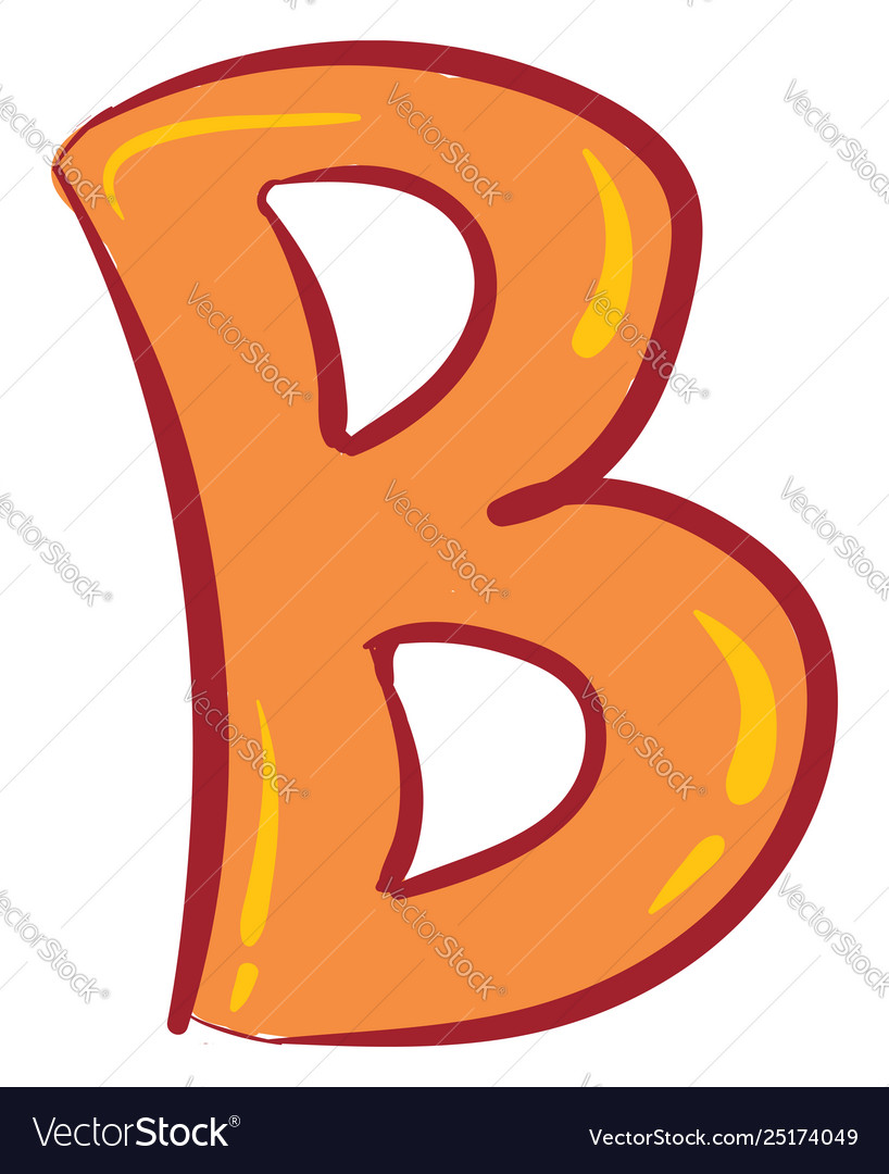 Letter b alphabet or color