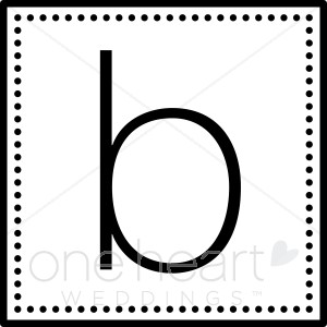 Initial Monogram B Clipart