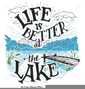 Lake Cottage Clipart