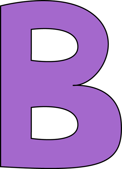b clipart large letter