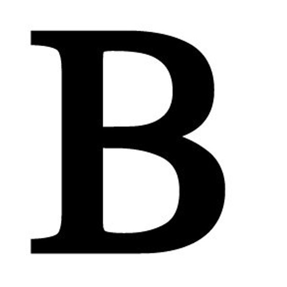 b clipart large letter
